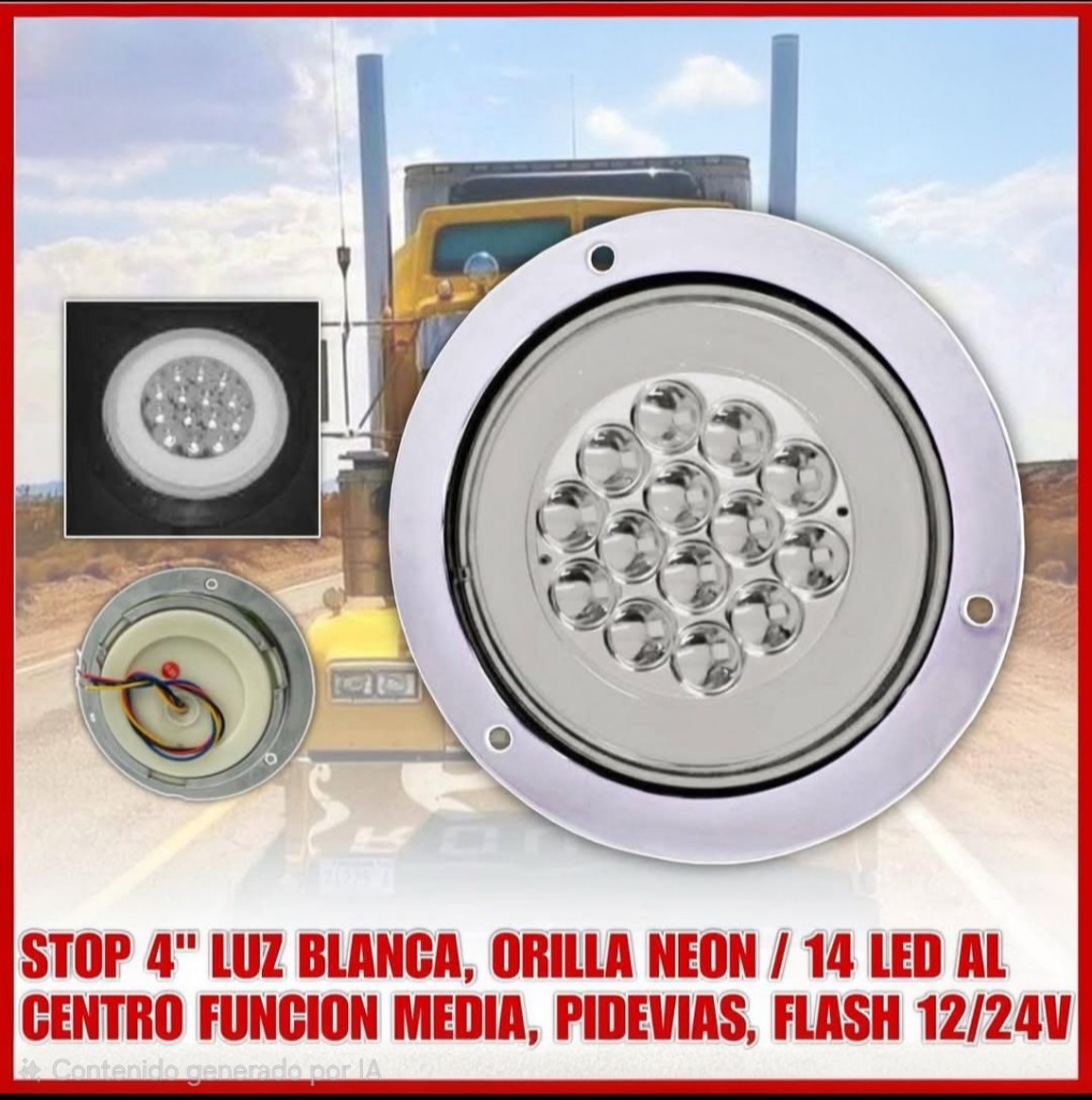 LAMPARA LED CROMO BLANCA MULTIFUNCION