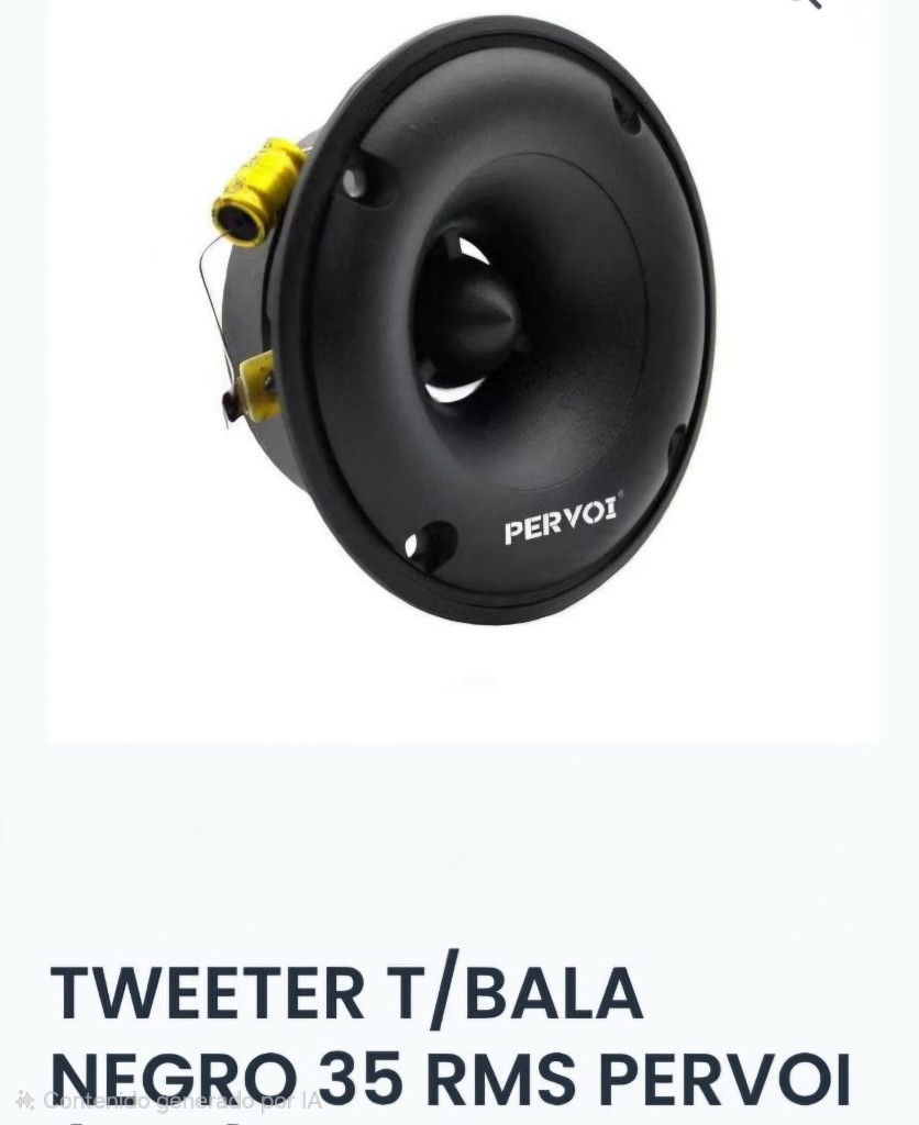 TWEETER T/BALA NEGRO 35 RMS PERVOI (PAR)