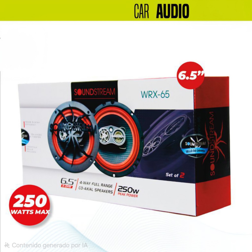 BOCINA SOUNDSTREAM 6.5" 250W MAX