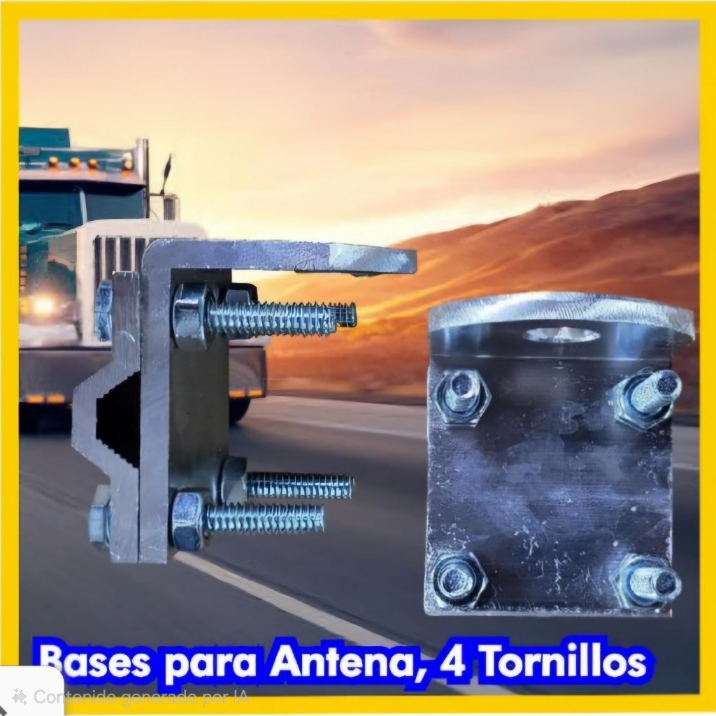 BASES PARA ANTENA 4 TORNILLOS
