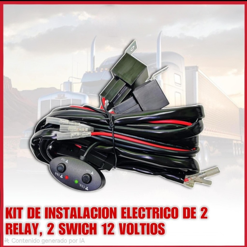 KIT DE INSTALACION DE LUZ LET DE DOS RELEY
