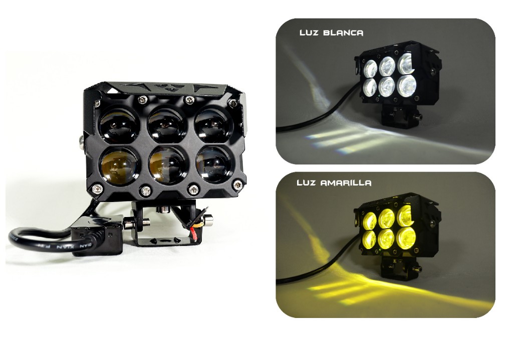 EXPLORADORA LED CON LUZ AMARILLA Y BLANCA