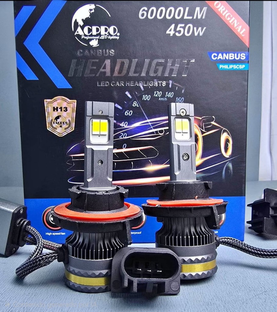 BOMBILLA LED H13 DE 60000LM