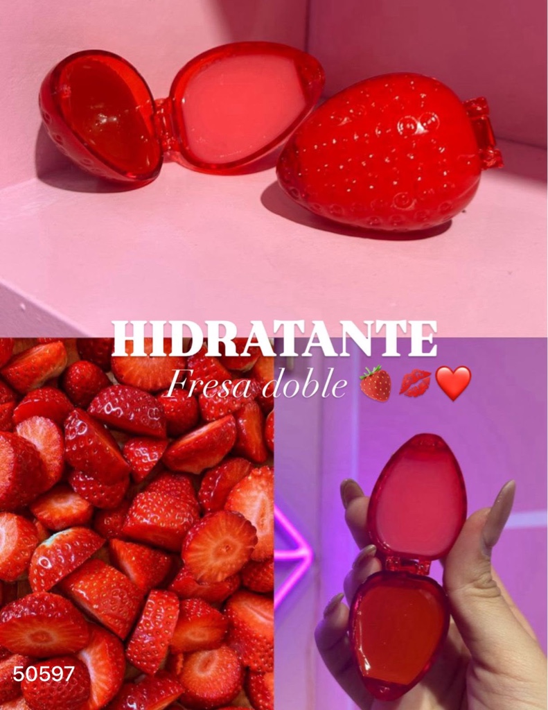 Hidratante fresa doble