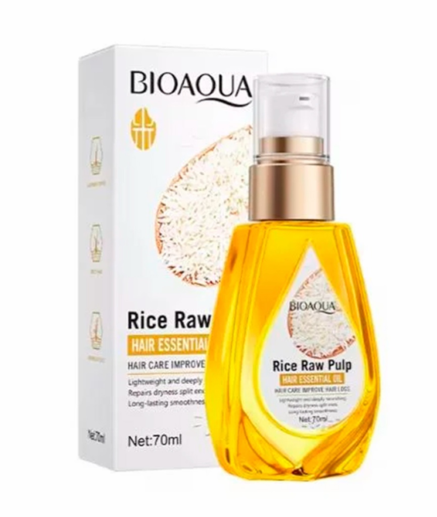 Aceite para el cabello arroz