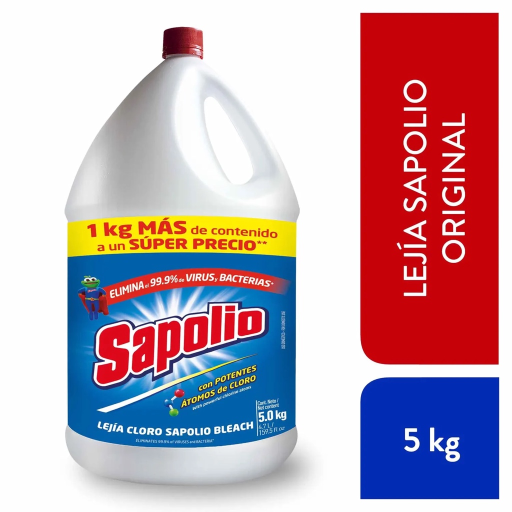 Lejía 5kg Sapolio