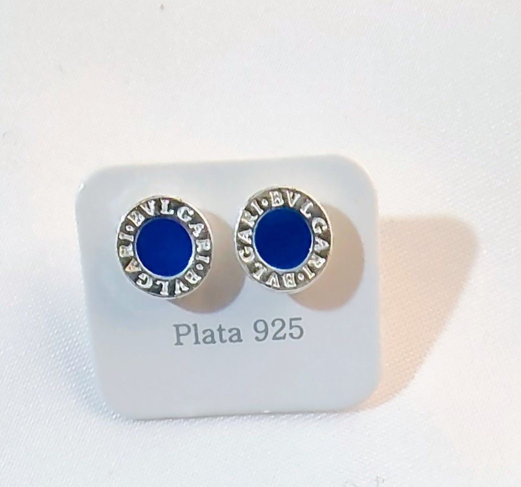 Aros plata 925 azules