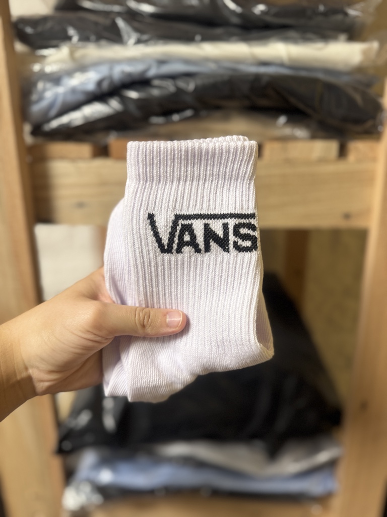 Media 3/4 Vans clasica blanca