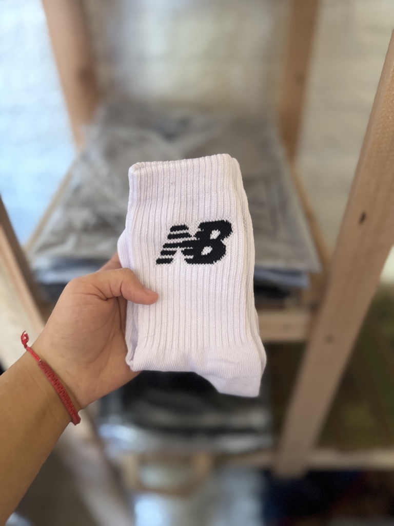 Media 3/4 New Balance blanca