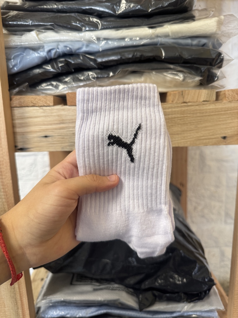 Media 3/4 Puma blanca