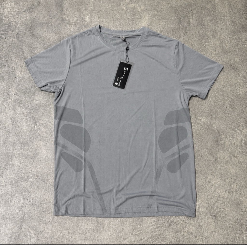 Remera tela antitranspirante gris