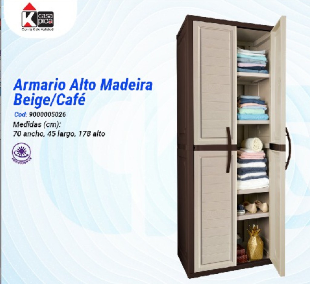 Casa Pica armario alto beige/café