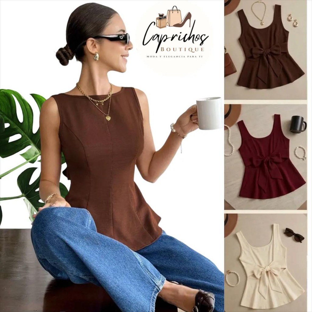 Blusa espalda abierta