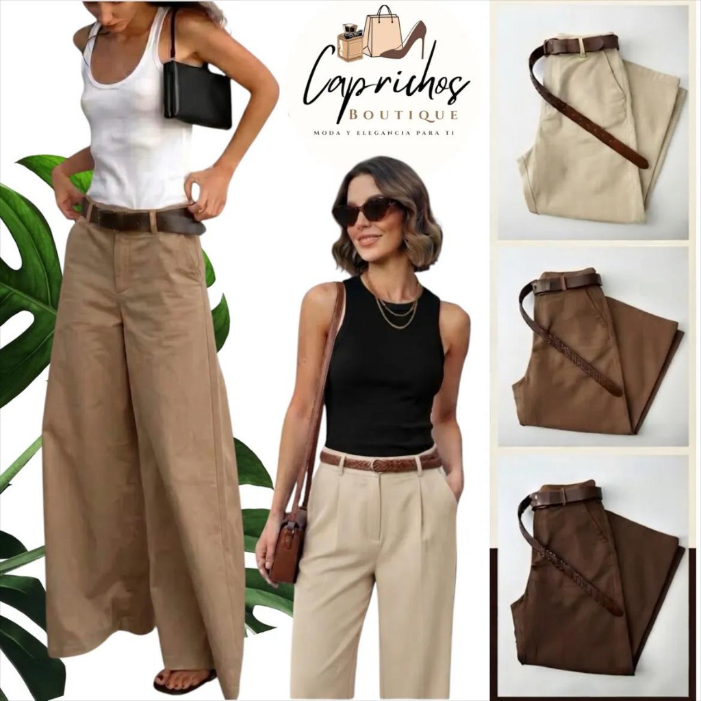 Pantalon de vestir pata ancha
