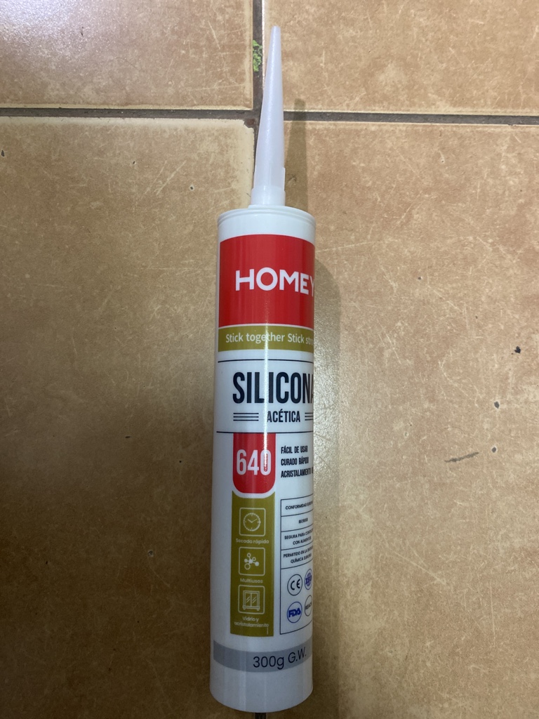 SILICONA HOMEY BLANCO ACETICA CARTUCHO