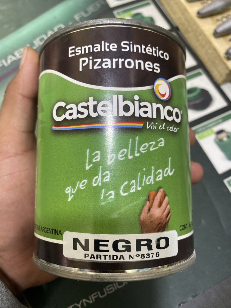 ESMALTE SINT.PIZARRON X1/2LTS NEGRO