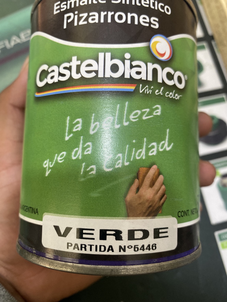 ESMALTE SINT.PIZARRON X1/2LTS VERDE
