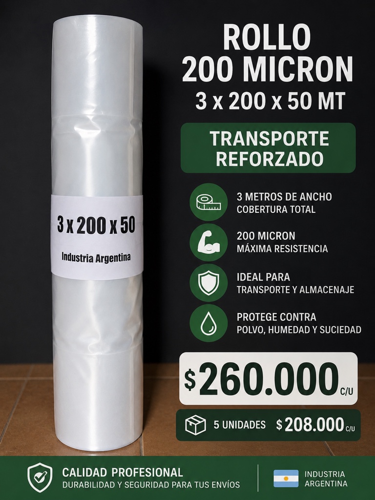 PLASTICO TRANS 200MICRON
