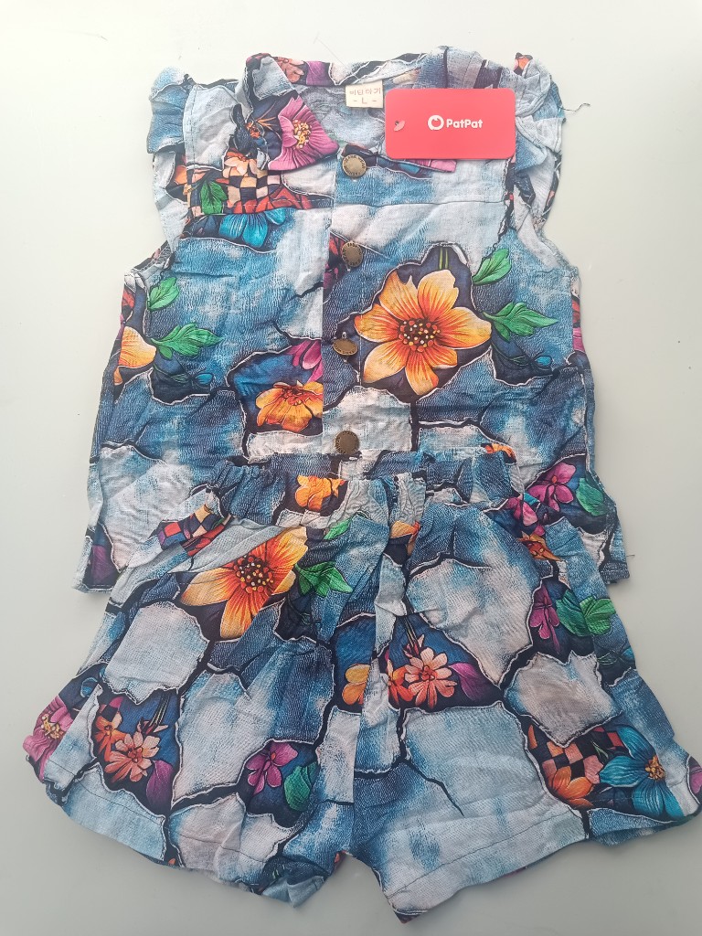 PatPat enterizo floral azul