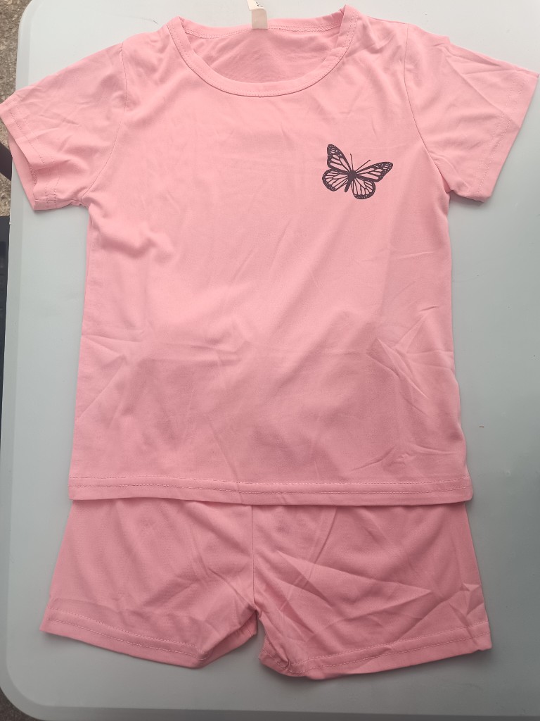 Set rosa mariposa infantil