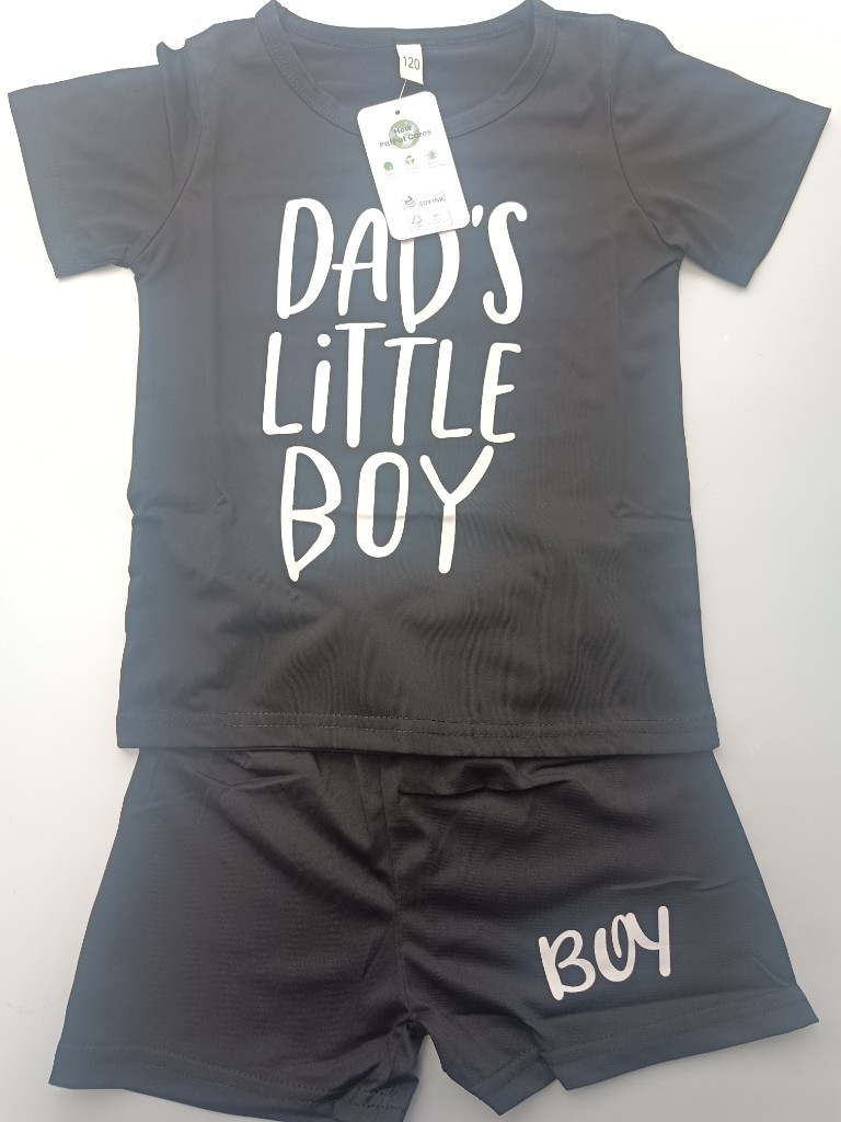 Conjunto negro Daddy's Little Boy