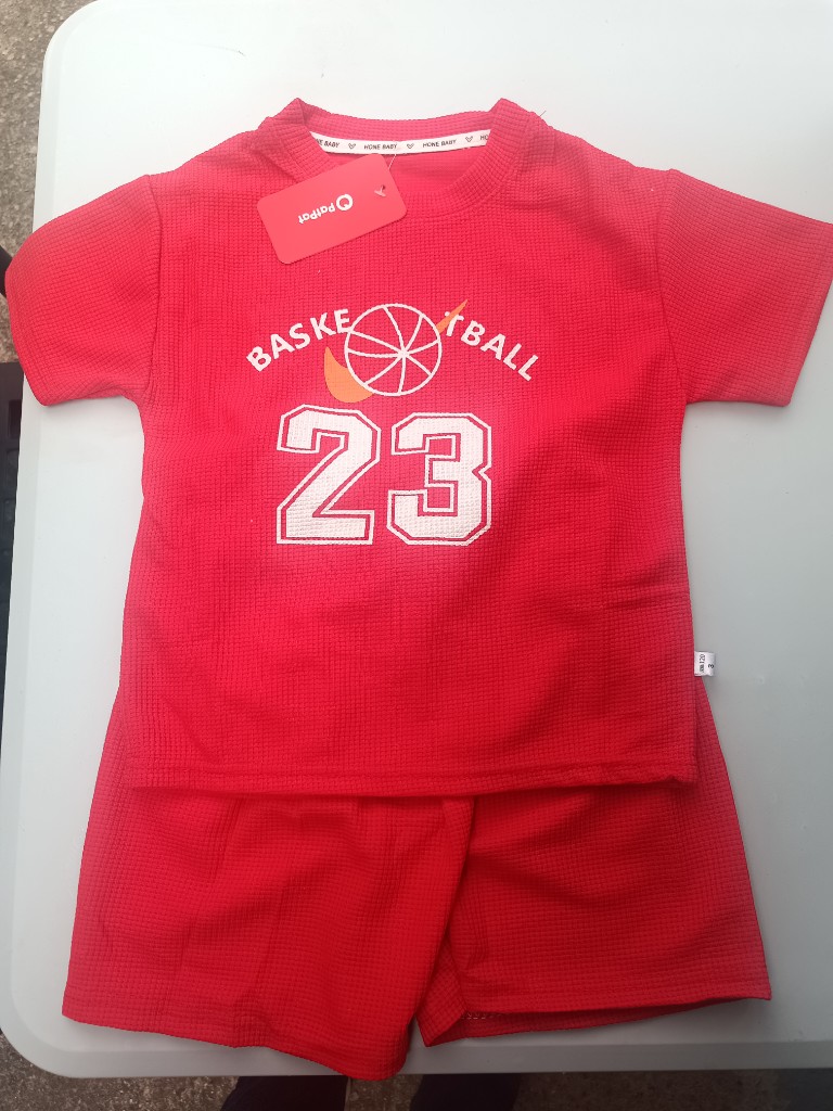 Home Baby conjunto rojo basketball