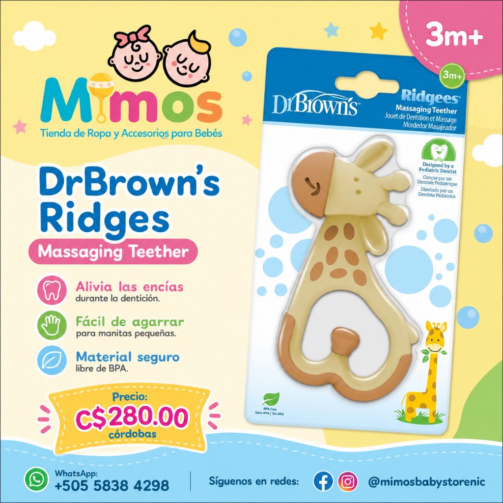 Mordedor Masajeador Jirafa 3m+ Dr. Browns