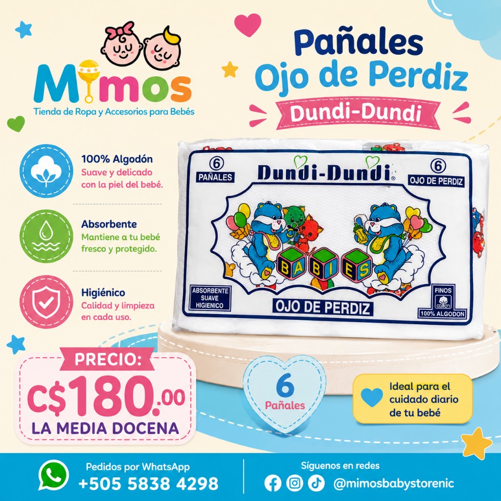 Pañal Dundi Estampado