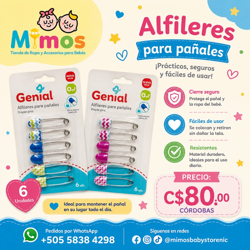 Gacillas con cierre seguro ®Genial