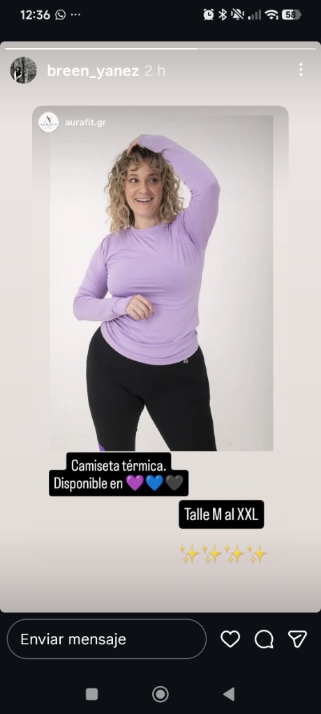 Camiseta térmica mujer