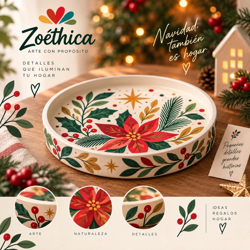 Zoethica bandeja navideña
