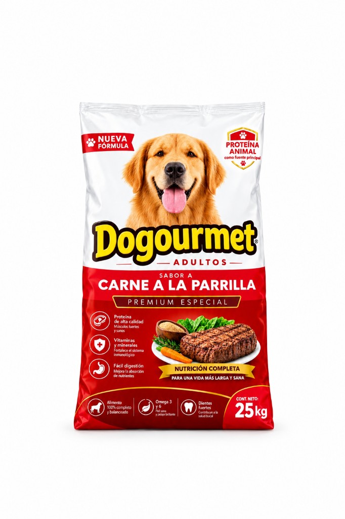 Dogourmet carne a la parrilla x 2 5 kgs