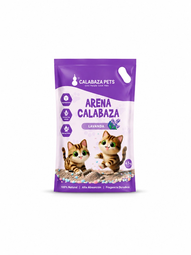 Arena Sanitaria Calabaza Lavanda  x 10 kg
