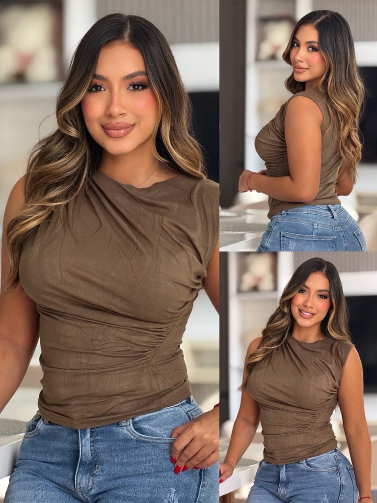Blusa importada café