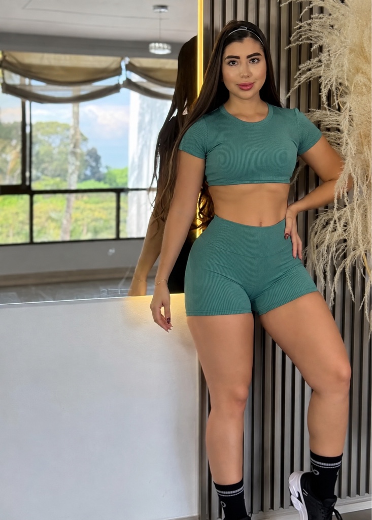 Conjunto en short con push up