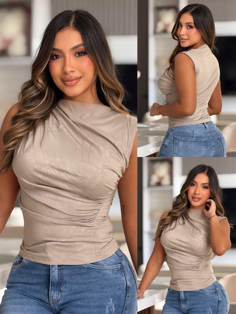 Blusa importada beige
