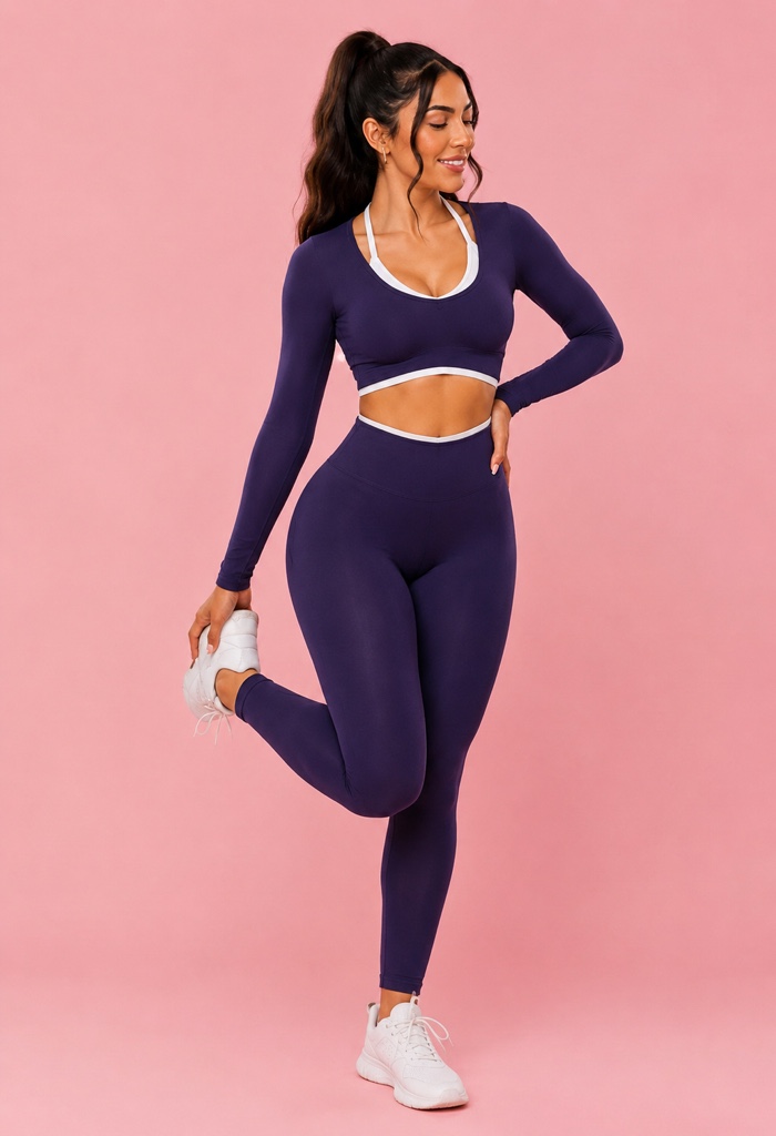 Conjunto azul oscuro con push up