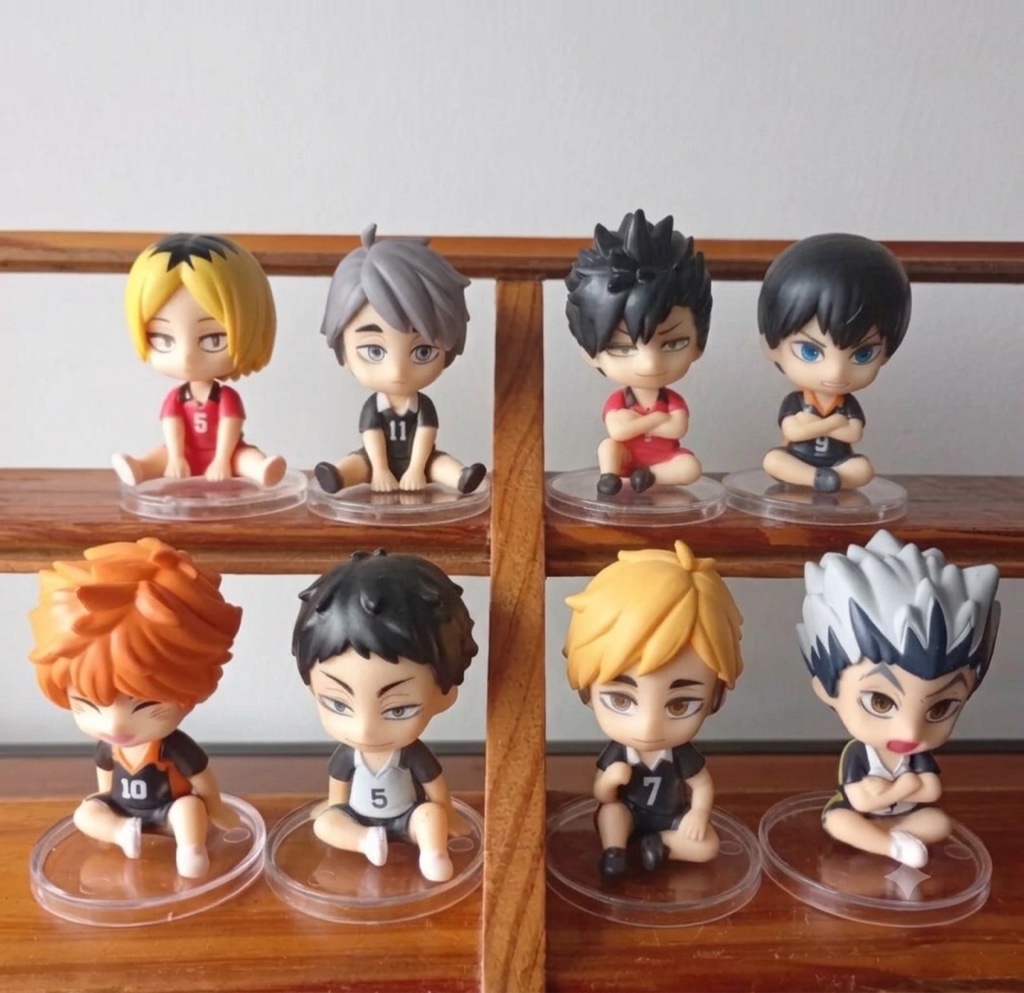 Coleccion x 4 und - chibi Hikyu sentado - 7 cm alto - 100671