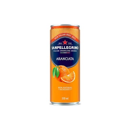 Agua Mineral San Pellegrino Naturali Aranciata Lata 330ml