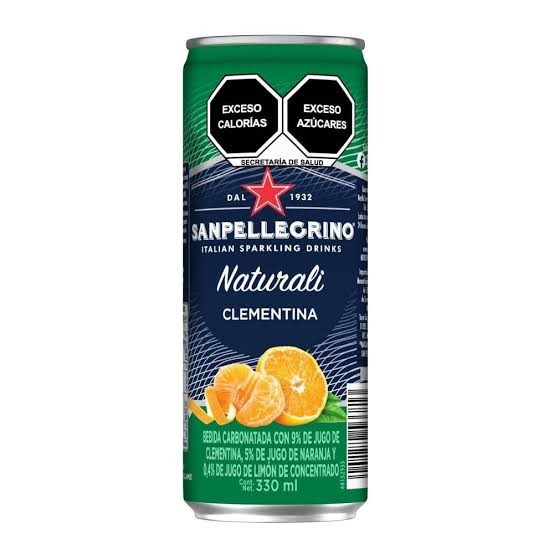 Agua Mineral San Pellegrino Naturali Clementina Lata 330ml