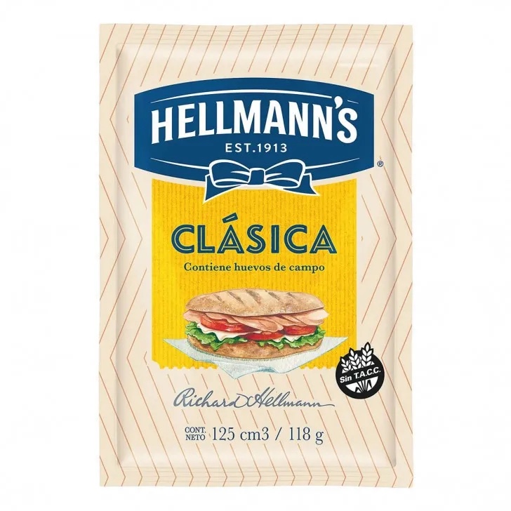 Hellmann's Mayonesa Clásica 118g sache
