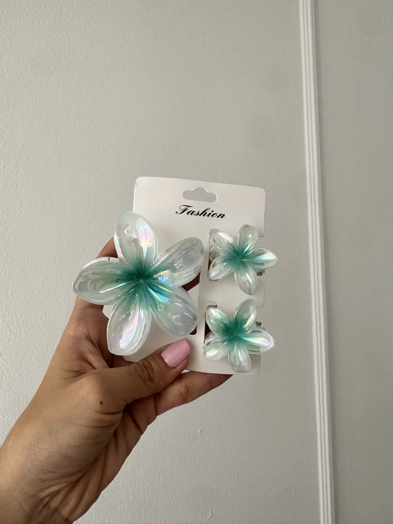 Flor grande x3 verde