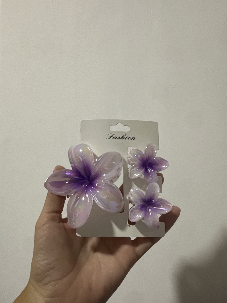 Flor grande x3 morado