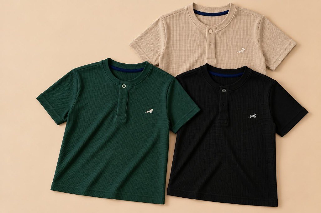 Remera wafle de hombre