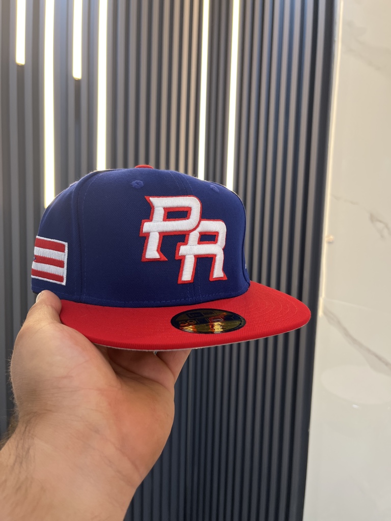 Gorra PR azul roja 7 1/4