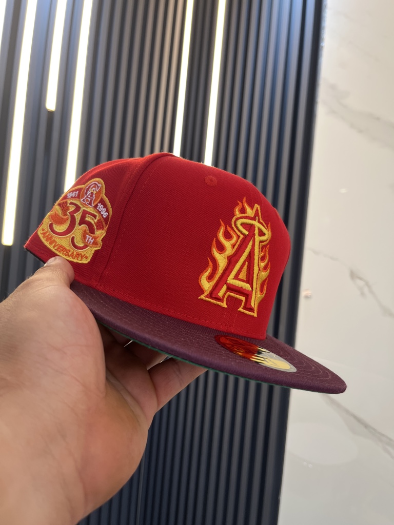 A's gorra roja 7 y 7 3/8