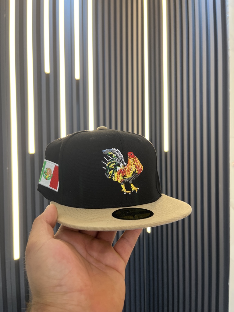 Gorra negra gallo 7 1/4