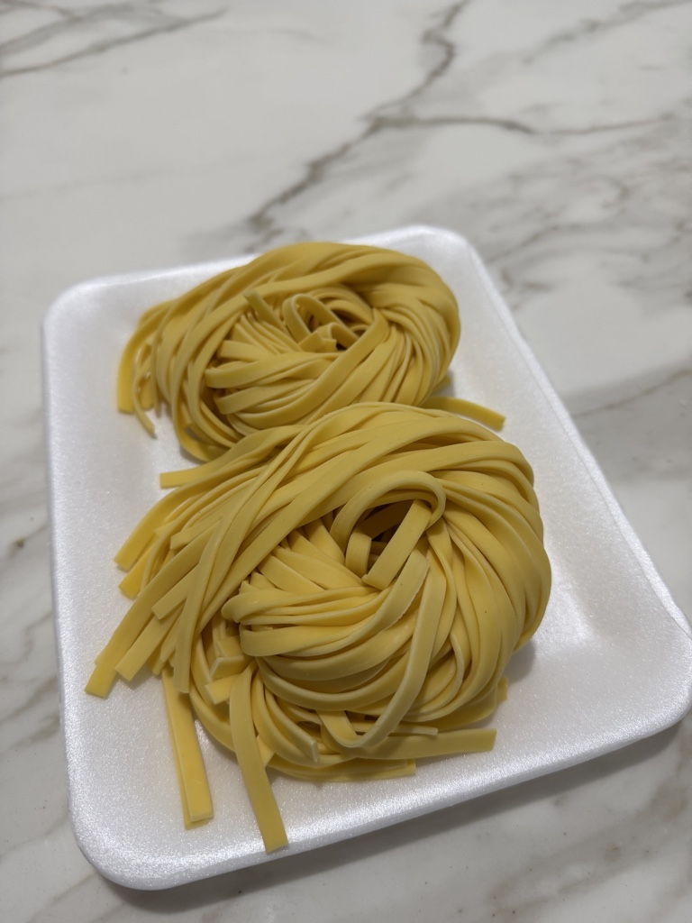 Fideos al huevo