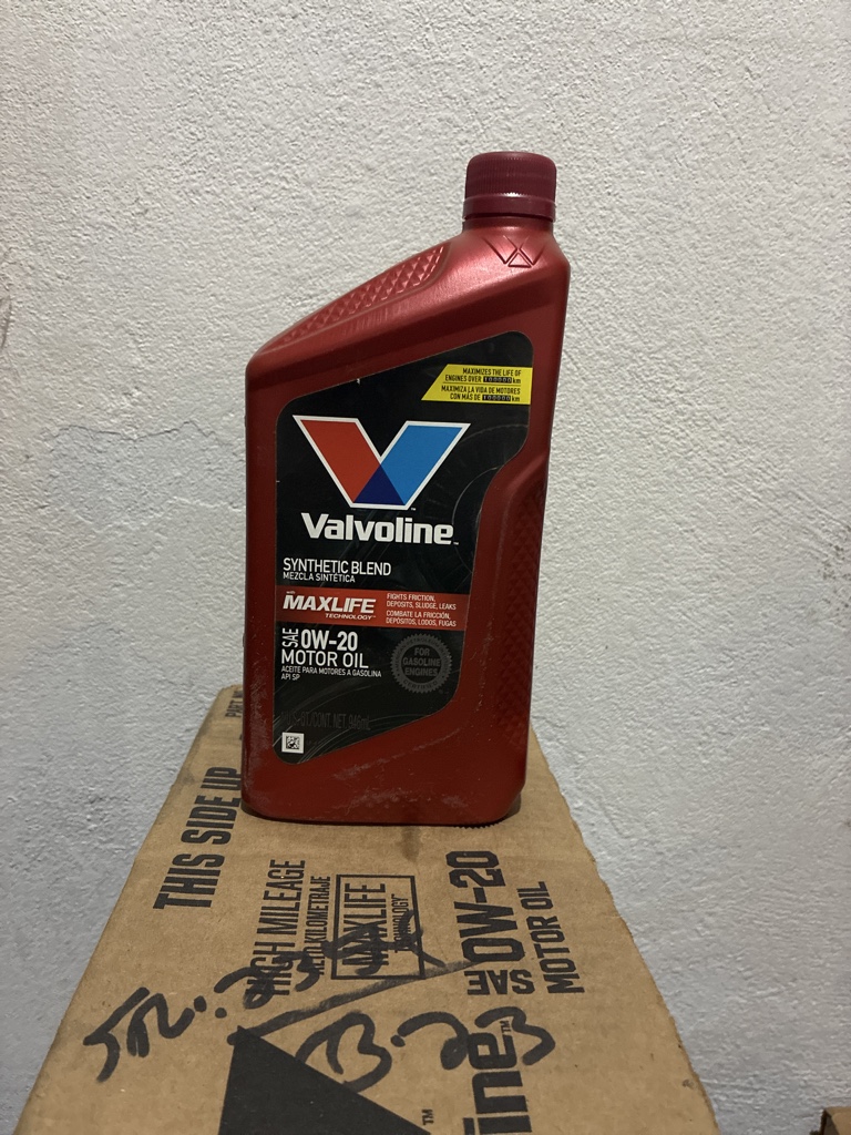 1cul Valvoline sintético 0w-20