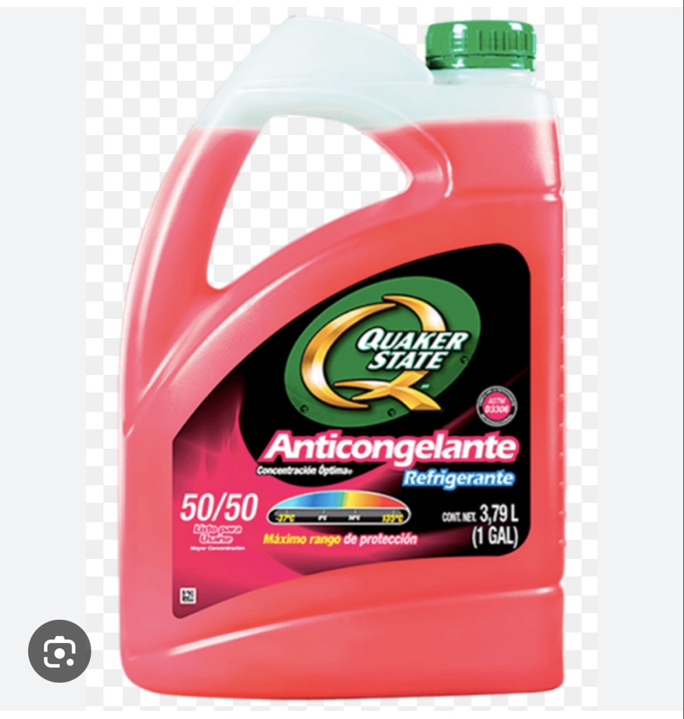 El Anticongelante Quaker State Concentración Óptima 50%  3.79 litros